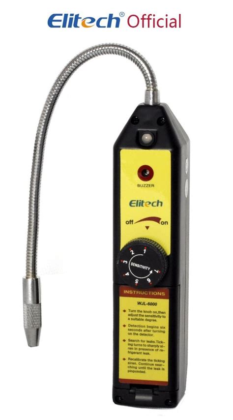 Electronic leak detectors are suitable for detection of not only cfcs but hfc and hcfcs as well. Elitech WJL 6000 Freon Leak Detector Halogen Refrigerant ...