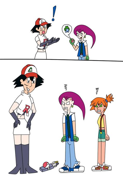 Commission Ash And Jessie Head Swap Page 02 By Dracoknight545 On