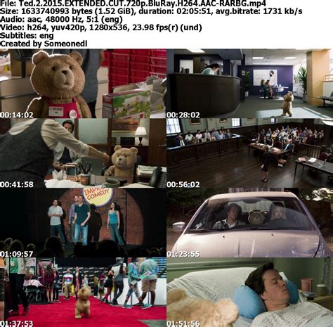 Download Ted 2 2015 Extended Cut 720p Bluray H264 Aac Rarbg Softarchive