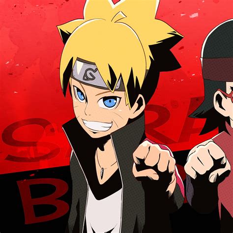 Boruto Uzumaki And Sarada Uchiha Ipad Pro Retina Display Anime