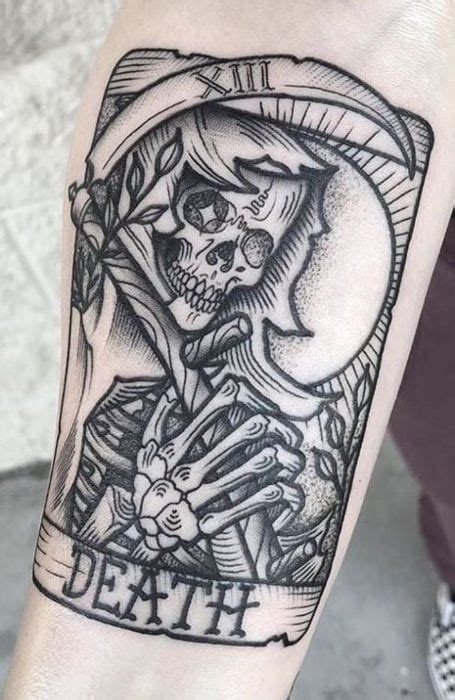 40 Grim Reaper Tattoo Designs And Meaning The Trend Spotter Creepy