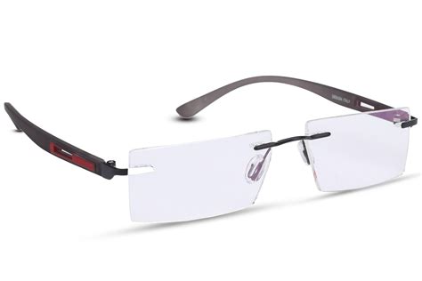 Buy Reactr Rimless Rectangular Eyeglasses At Lowest Price Rerire76190zoc213309 Kraftly