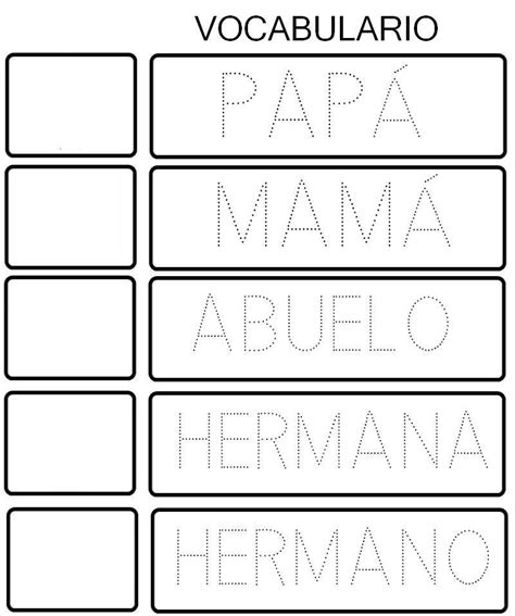 Tarjetas Para Trabajar Vocabulario Rincón De Lectura Preescolar