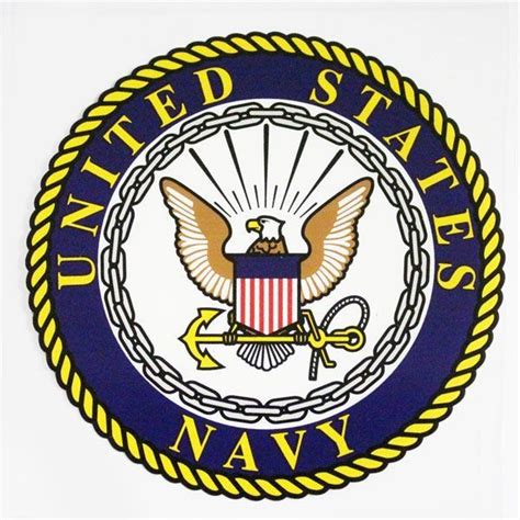 Us Navy With Seal Clear Decal