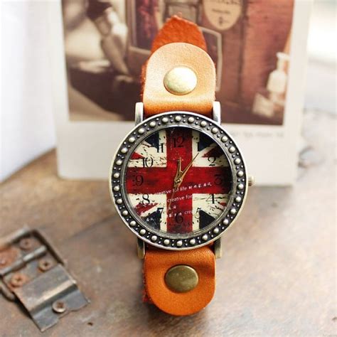 Retro Handmade British Flag Watches Retro Watches Watches Bygoodscom