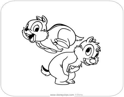Free Printable Chip And Dale Coloring Pages