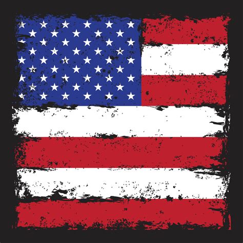Grunge American Flag 6138556 Vector Art At Vecteezy