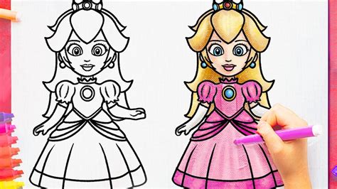 Actualizar dibujo para colorear princesa peach última camera edu vn