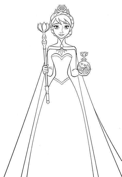 Las Princesas De Frozen Para Colorear Bebeazultop Elsa Coloring