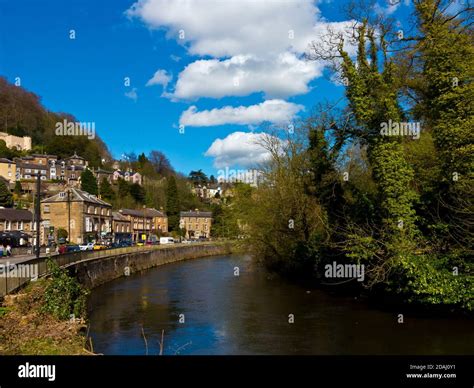 The River Derwent At Matlock Bath A Popular Tourist Village In The