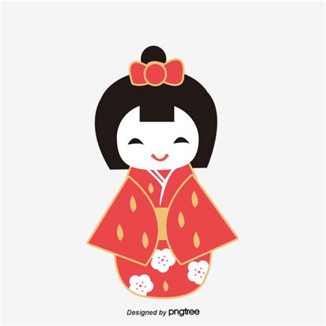 Psd格式元素的日本女性和服卡通人物 卡通角色 和服 女性素材圖案，psd和png圖片免費下載