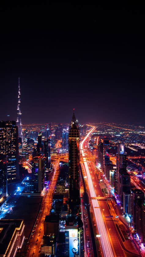 1080x1920 1080x1920 Dubai World Buildings Lights Hd For Iphone 6