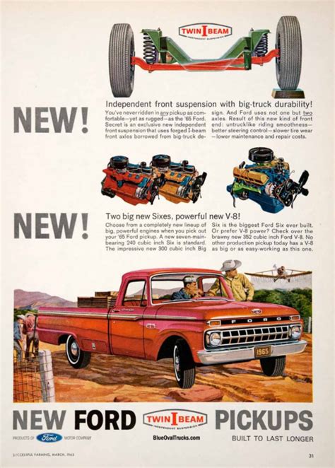 Ford Twin I Beam Suspension Blue Oval Trucks