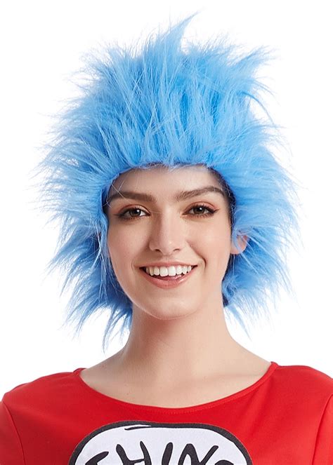 Adult Dr Seuss Cat In The Hat Blue Wig Wigs Accessories Themes