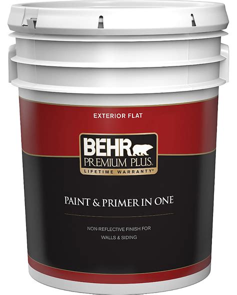 Behr Premium Plus Exterior Paint And Primer In One Flat Deep Base 18