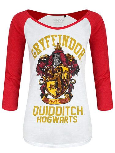 Buy Harry Potter Gryffindor Womens Long Sleeve Red And White Raglan T