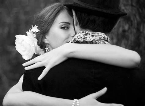 happy valentines day ‿ love couple hug black and white in love hd wallpaper peakpx