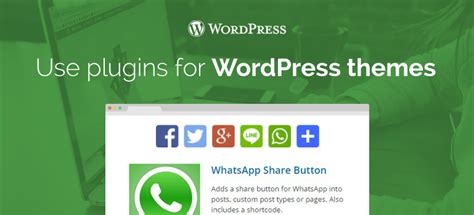 Adding Whatsapp Share Button Into Wordpress Themes
