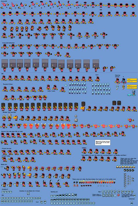 The Spriters Resource Full Sheet View Mario Luigi Bowser S Inside Story Junker