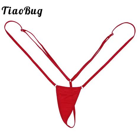 Tiaobug Women Two Piece Mini Micro Teardrop Shape Sexy Bikini Set