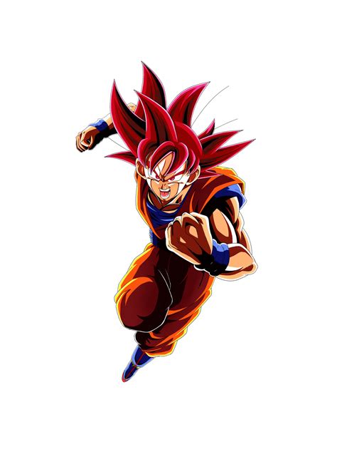 Super Saiyan God Goku Renderdokkan Lr Style By Dokkandeity On