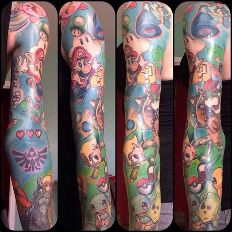 My Nintendo Sleeve Done By Daniel Mees At Steel And Ink Highland Ca