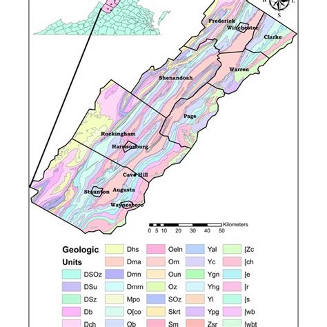 Geologic Map Of The Shenandoah Valley Virginia This Region Is