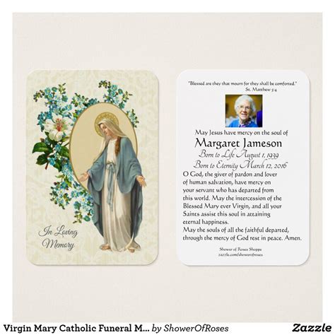 Prayers For Catholic Funeral Prayer Cards Printable Templates