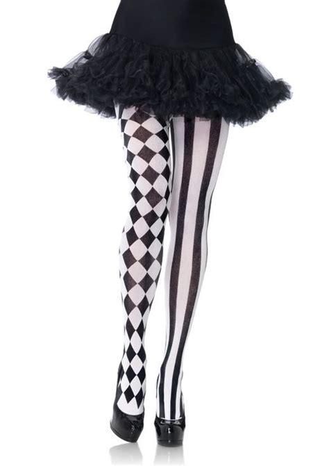 harlequin tights hold ups stocking leg avenue la7720 fancy dress skull hold ups stockings legs