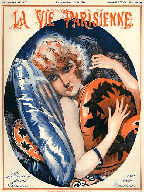 1920s France La Vie Parisienne Magazine Drawing By The Advertising Archives