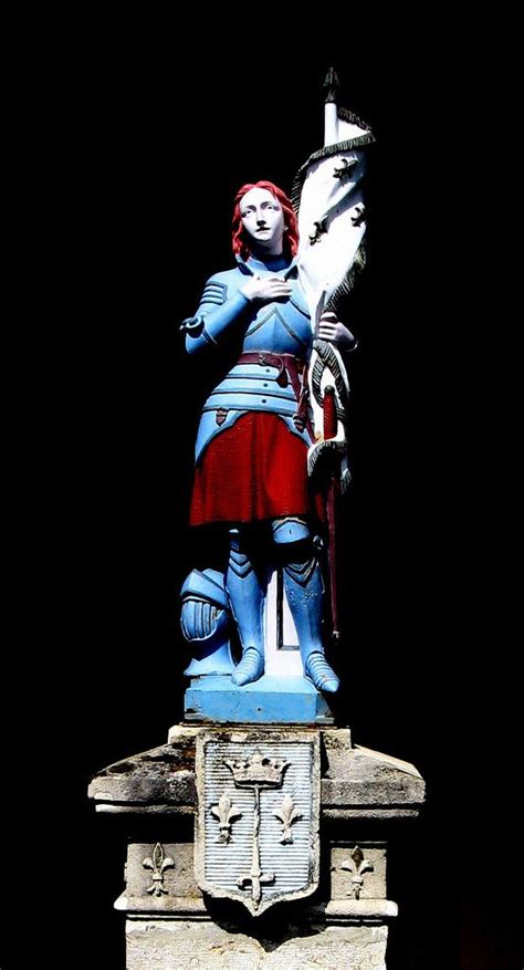 Statue De Jeanne Darc à Montlebon Franche Comté Saint Joan Of Arc St