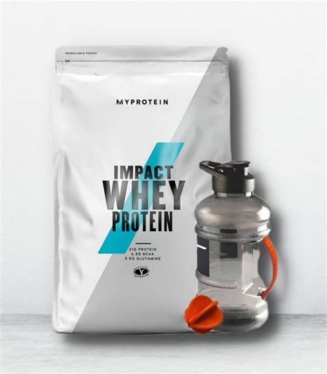 Myprotein Impact Whey Protein 2 5kg With 1 5 Litre Gallon Team Forever