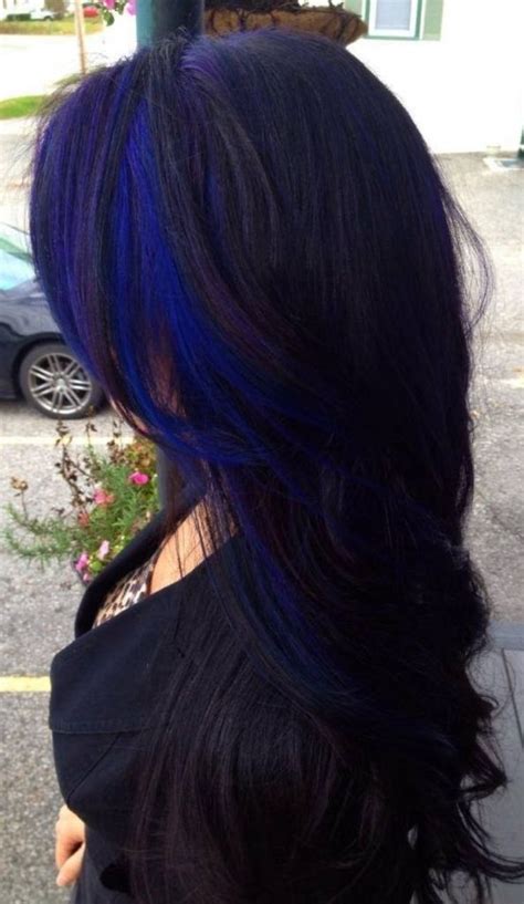Pin By Joan R Melisa Geerman On Hair Styles Hair Streaks Blue Hair Highlights Blue Hair Streaks