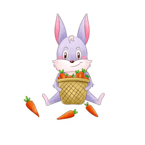 Rabbit Carrot Png Image Rabbit And Carrot Cartoon Animals Rabbit