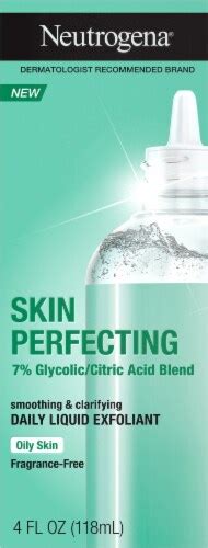 Neutrogena Skin Perfecting Oily Skin Daily Liquid Facial Exfoliant Fl Oz Fl Oz Kroger