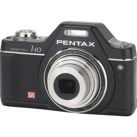 Pentax Optio I 10 Digital Camera Black 16471 Bandh Photo Video