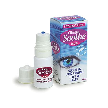Clinitas Soothe Multi Multi Dose Preservative Free Eye Drops For Dry Eyes