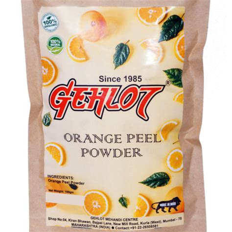 Organic Orange Peel Powder For Parlour Personal Packaging Type