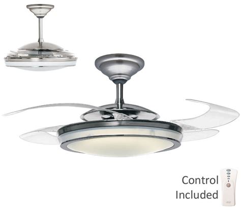10 best ceiling fans contemporaries of june 2021. HUNTER 48" MODERN BRUSHED NICKEL RETRACTABLE BLADE REMOTE ...