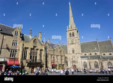 Market Place Durham England Stock Photo Alamy