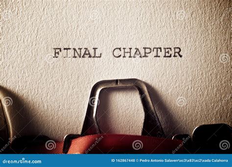 Final Chapter Concept Stock Photo Image Of Metal Close 162867448