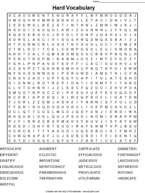 Difficult Word Searches For Adults Printable Pin On