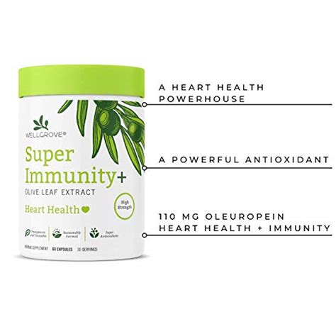 Wellgrove Super Immunity Olive Leaf Extract Blood Pressure Support