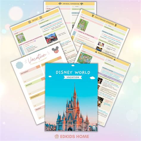 Disney World Itinerary Template