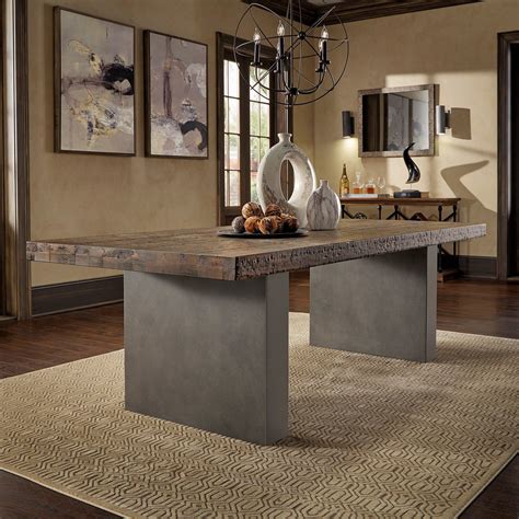 Blake Reclaimed Wood And Concrete Dining Table By Inspire Q Artisan