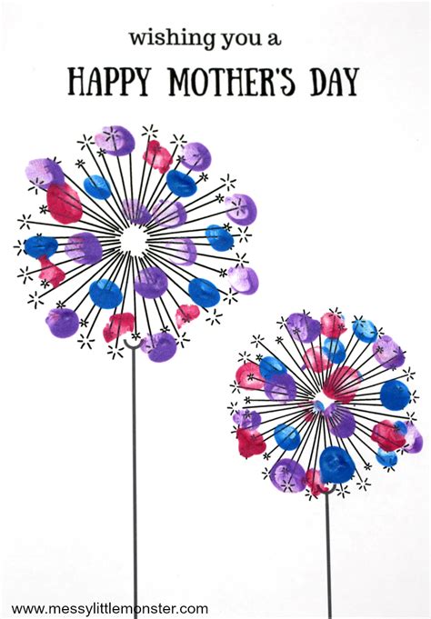 Printable Mothers Day Cards Just Add Handprints Or Footprints