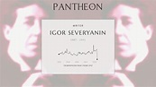 Igor Severyanin Biography - Russian poet | Pantheon