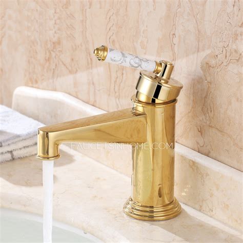 The solid components and supple curves exhibited by this faucet. Luxury Polish Brass Single Handle Filtering Vintage ...