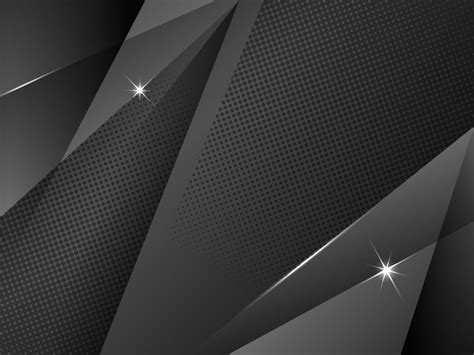 Shiny 3d Geometric Black Gradient Wallpaper With Sharp Edges