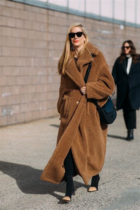 Influenced By Teddy Coat In Fashion Fur Coat Street Style